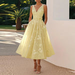 Vestido Midi Elegante feminino