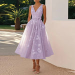 Vestido Midi Elegante feminino