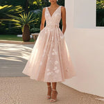 Vestido Midi Elegante feminino