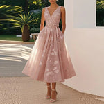 Vestido Midi Elegante feminino