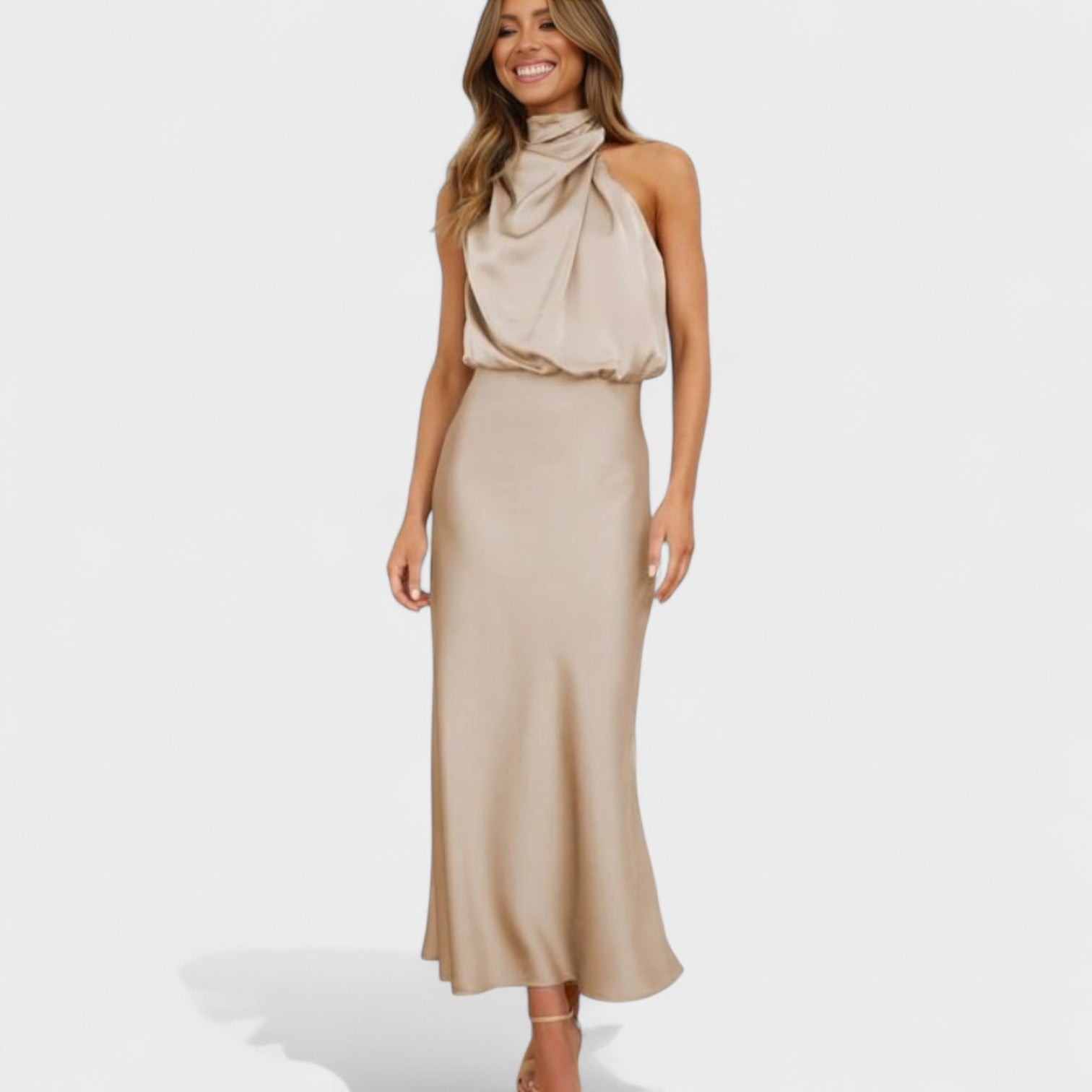 Vestido Satin Elegance feminino