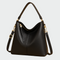 Bolsa hobo de couro clássica feminino