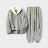Conjunto de flanela aconchegante feminino