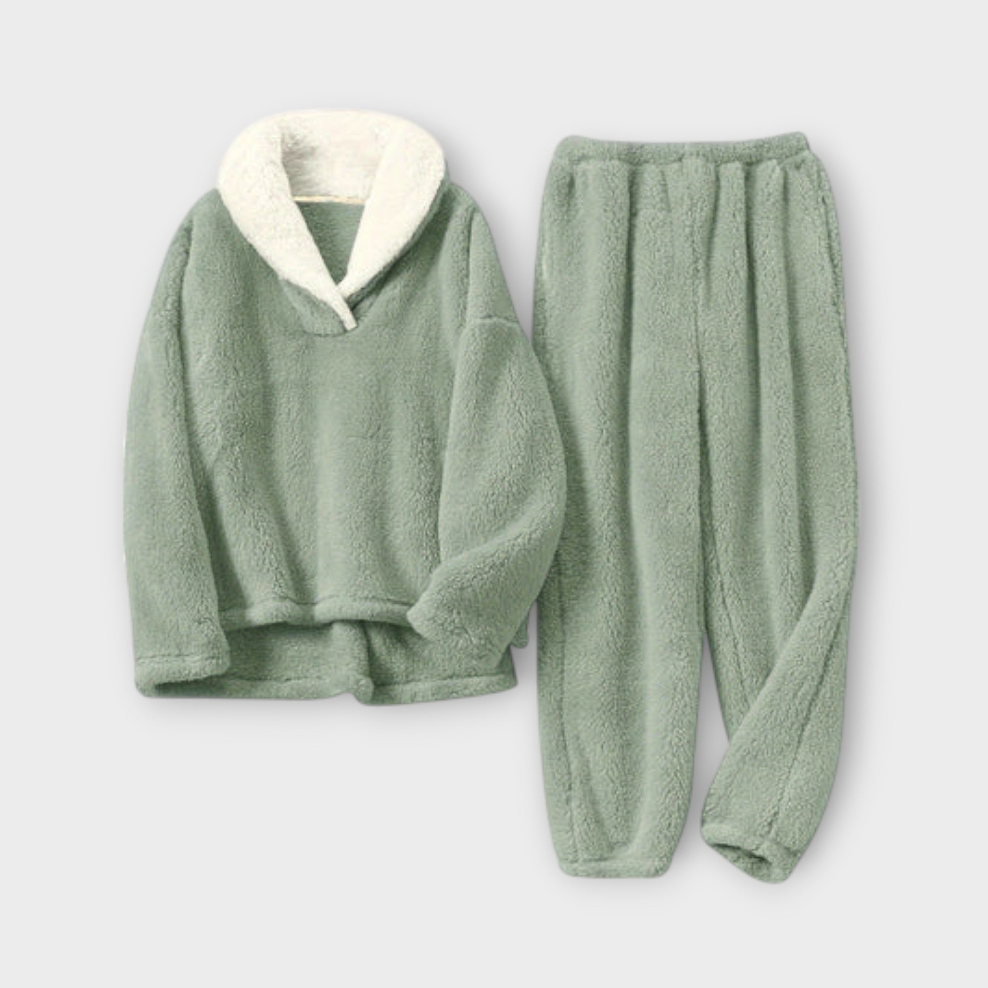 Conjunto de flanela aconchegante feminino
