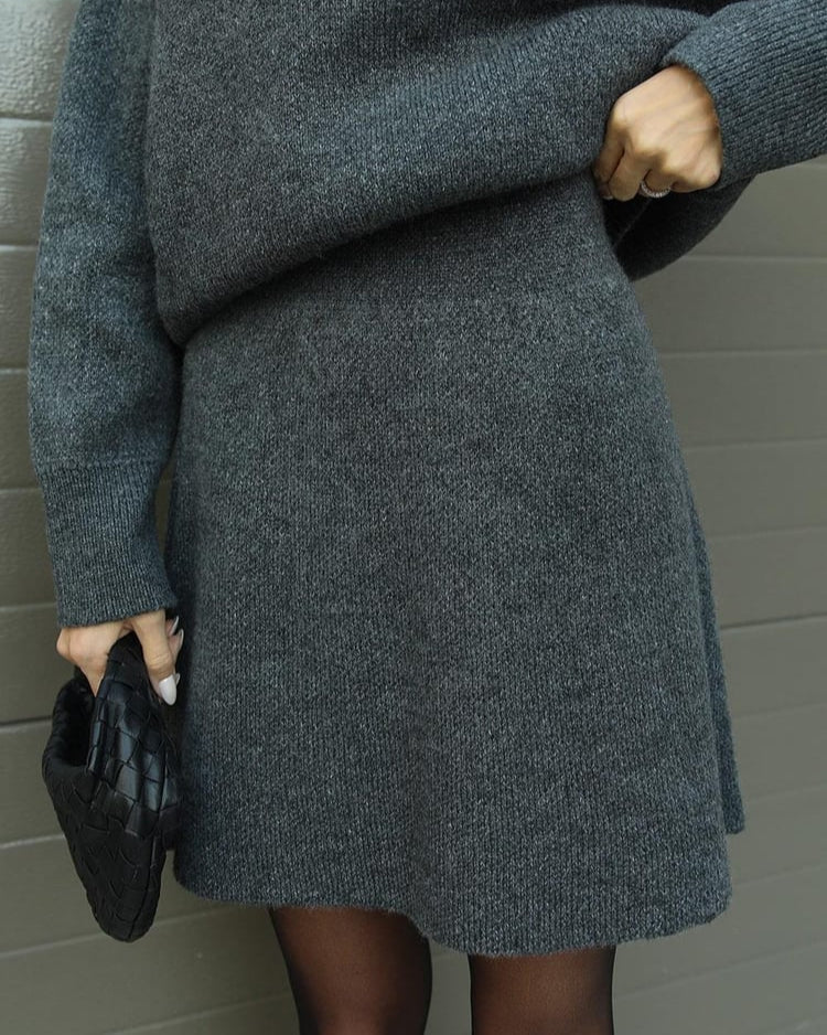 Conjunto de Malha Outono feminino