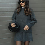Conjunto de Malha Outono feminino
