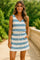 Vestido Mini com Riscas feminino