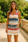 Vestido Mini com Riscas feminino