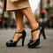 Sapatos Elegance feminino
