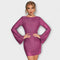 Vestido de lantejoulas costas abertas feminino
