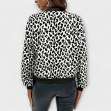 Casaco de Leopardo Elegante feminino