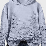 Moletom com Capuz em Renda feminino