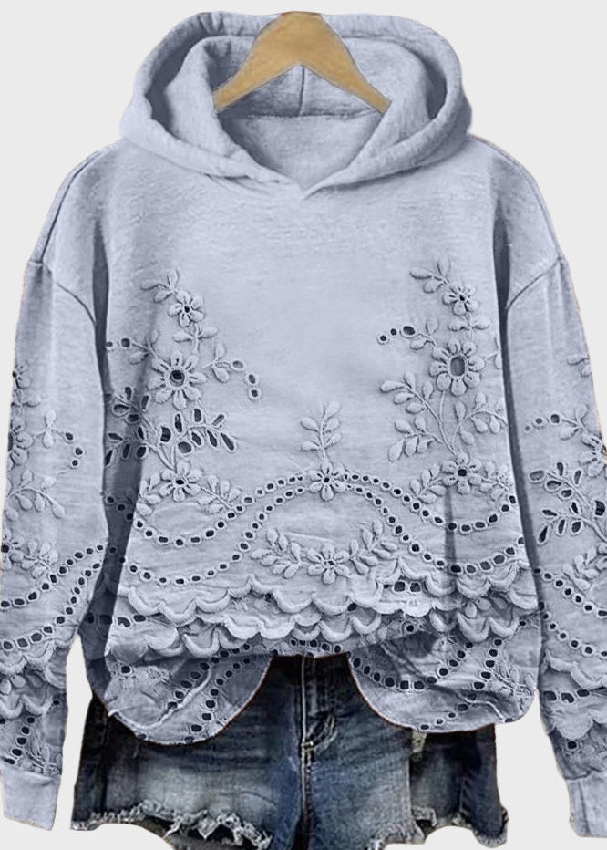 Moletom com Capuz em Renda feminino