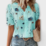 Blusa com decote em V feminino