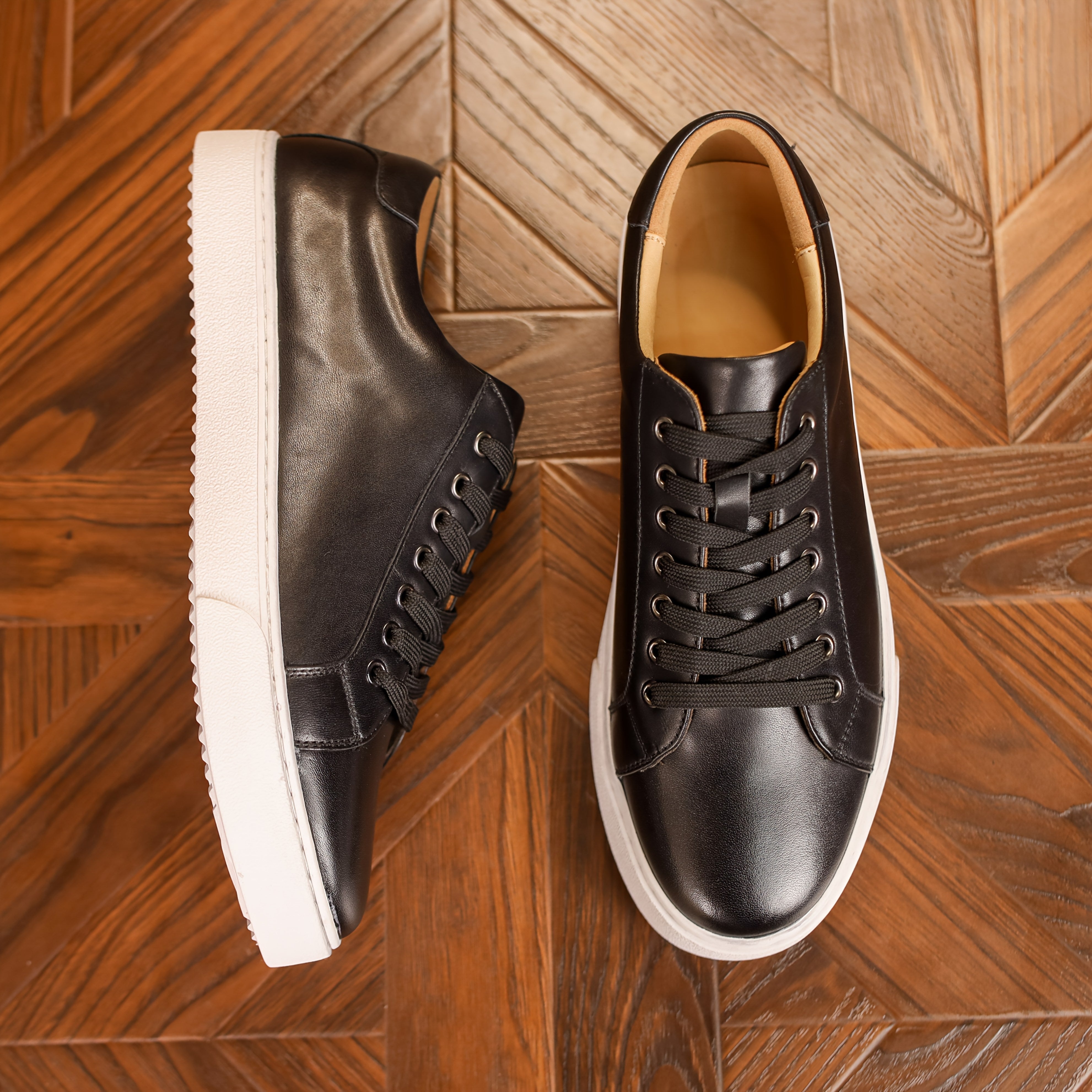 Sapatos Baixos de Couro masculino