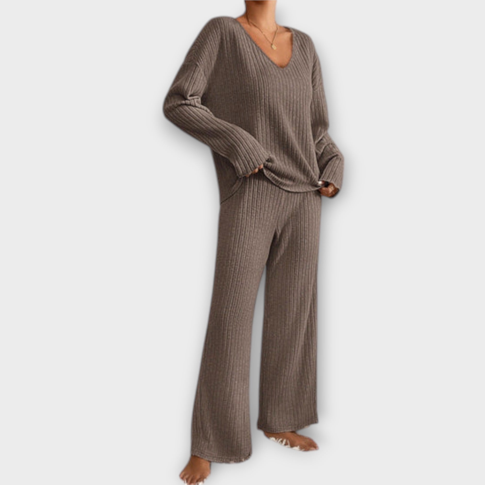 Conjunto de 2 peças confortável feminino