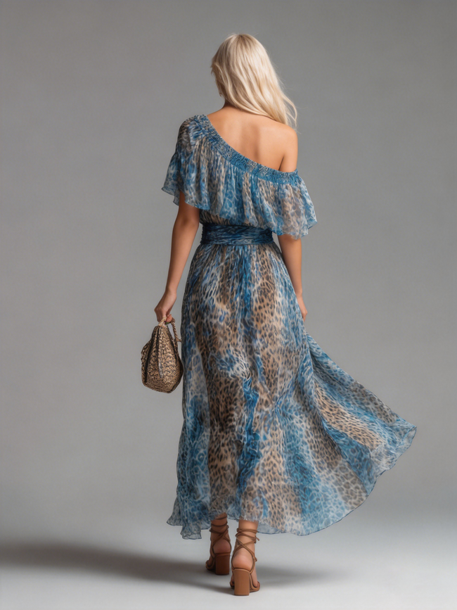 Ludovica | Vestido maxi de ombros descobertos