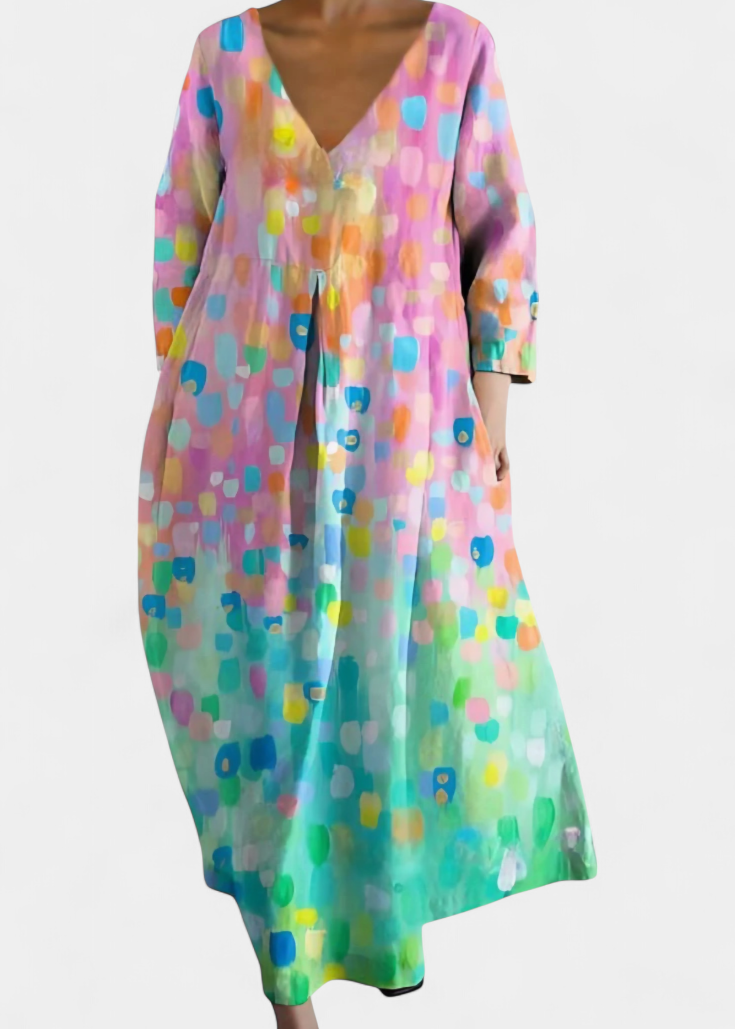 Vestido Fluido com Estampa feminino