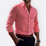 Camisa Clássica às Riscas masculino