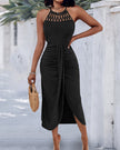 Ayla | Vestido Midi com Efeito Drapeado