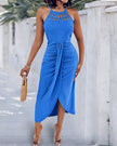 Ayla | Vestido Midi com Efeito Drapeado