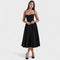 O vestido com corset feminino