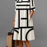 Annette | Vestido Midi Bicolor