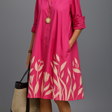 Annmarie | Vestido Midi Rosa