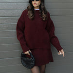 Conjunto de Malha Outono feminino