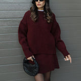 Conjunto de Malha Outono feminino