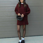 Conjunto de Malha Outono feminino