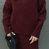 Conjunto de Malha Outono feminino