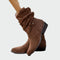 Botas confortáveis até ao tornozelo feminino