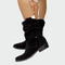 Botas confortáveis até ao tornozelo feminino