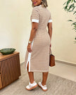 Lívia | Vestido Midi de Inspiração Náutica