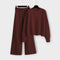 Conjunto casual bordado feminino