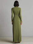 Melina | Vestido maxi com folhos