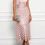Vestido midi Céline de cerimónia elegante
