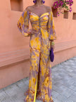 Vestido Mirella – Elegância Fluida com Ombros Descobertos