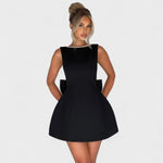 Mini vestido com pérolas feminino