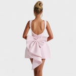 Mini vestido com pérolas feminino