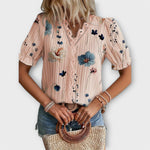 Blusa com decote em V feminino