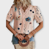 Blusa com decote em V feminino