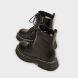Botas de couro para mulher