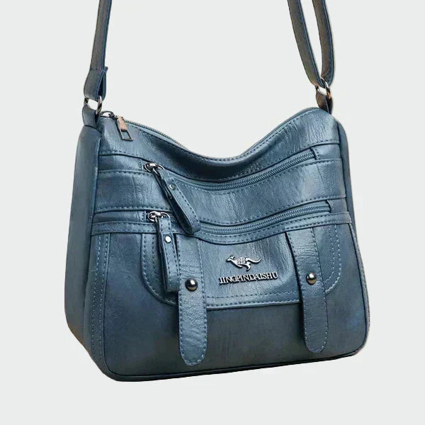 Elegante mala de couro feminino