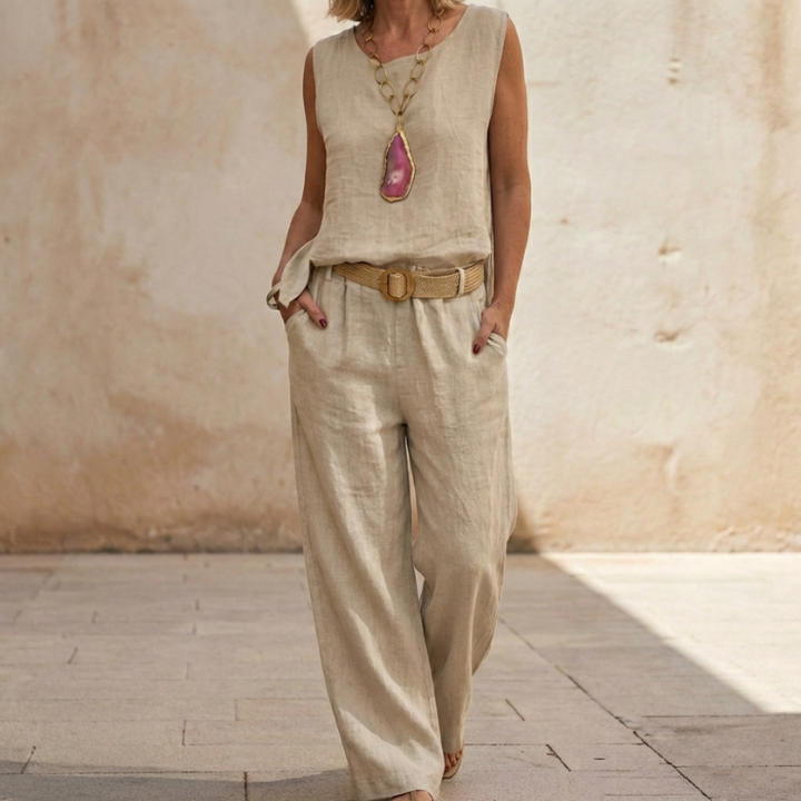 Raquel | Conjunto boho de corte descontraído