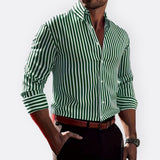 Camisa Clássica às Riscas masculino
