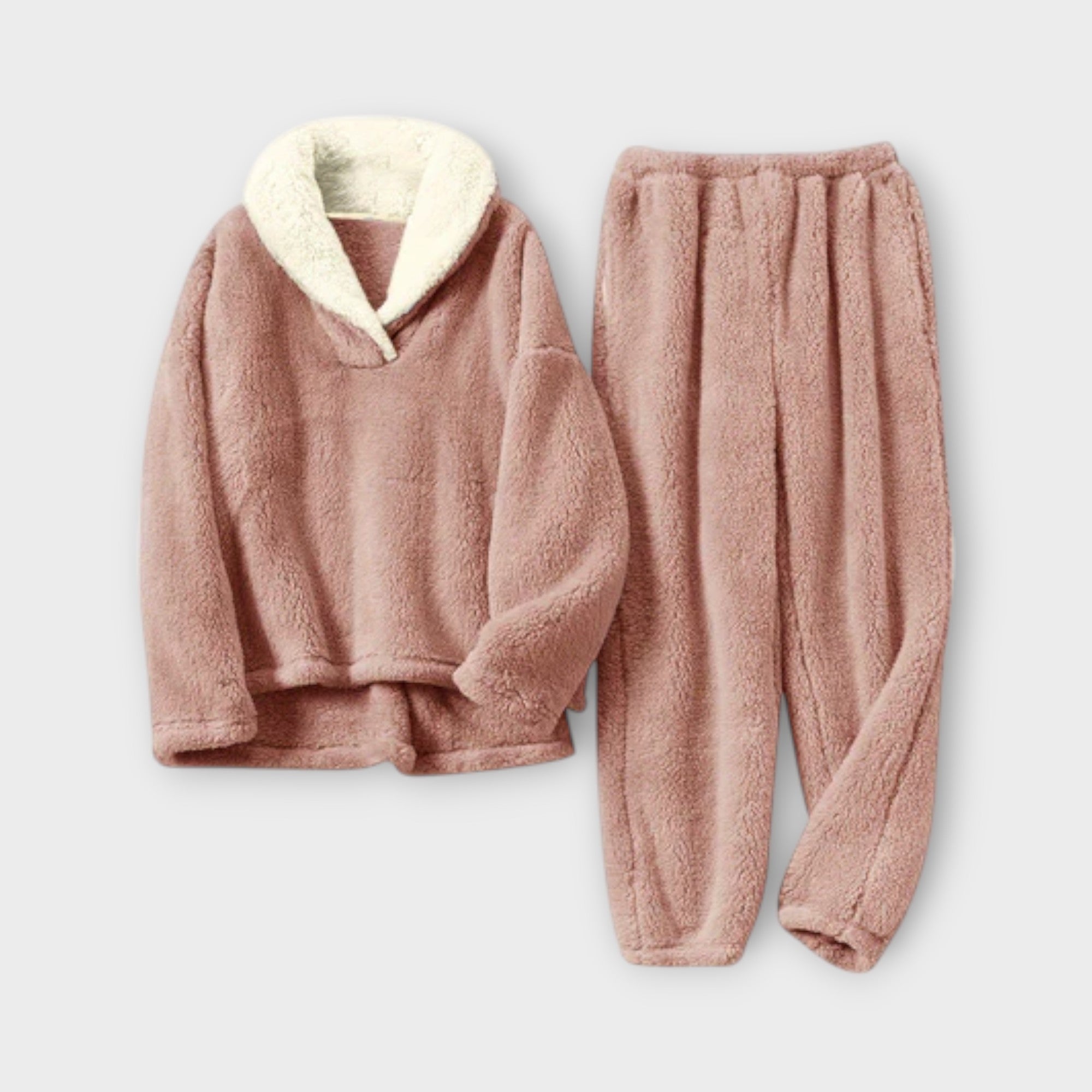 Conjunto de flanela aconchegante feminino