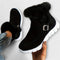 Botas de tornozelo quentes e forradas feminino