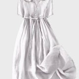 Vestido Clássico com Botões feminino